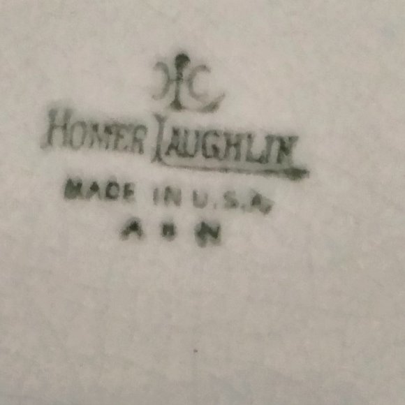 Antique Homer Laughlin Empress Rose Lattice Platter Large Serving Plate 15 inch - Picture 5 of 7